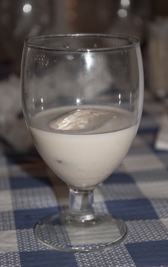 Crema de orujo in bicchiere alla Feria, Albacete
