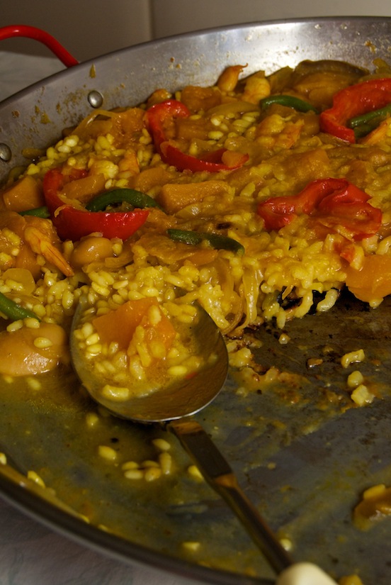 Foto della paella di zucca