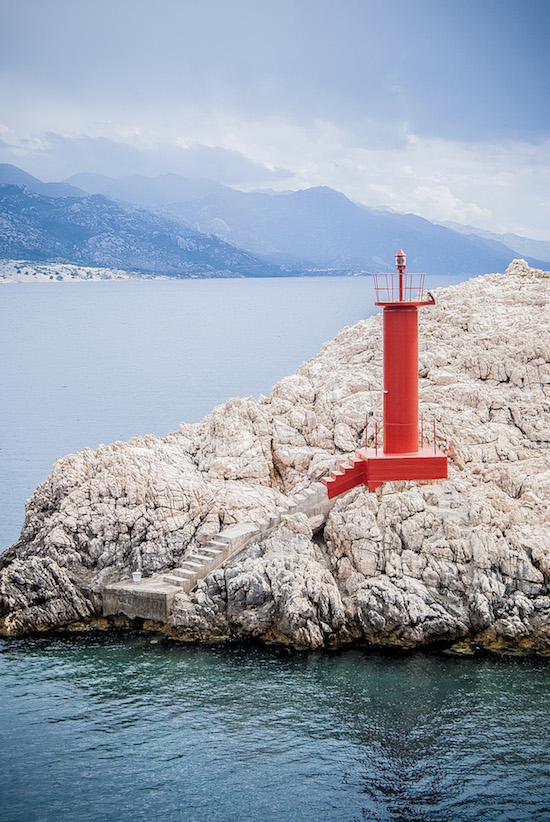 Faro sull'isola di Pag